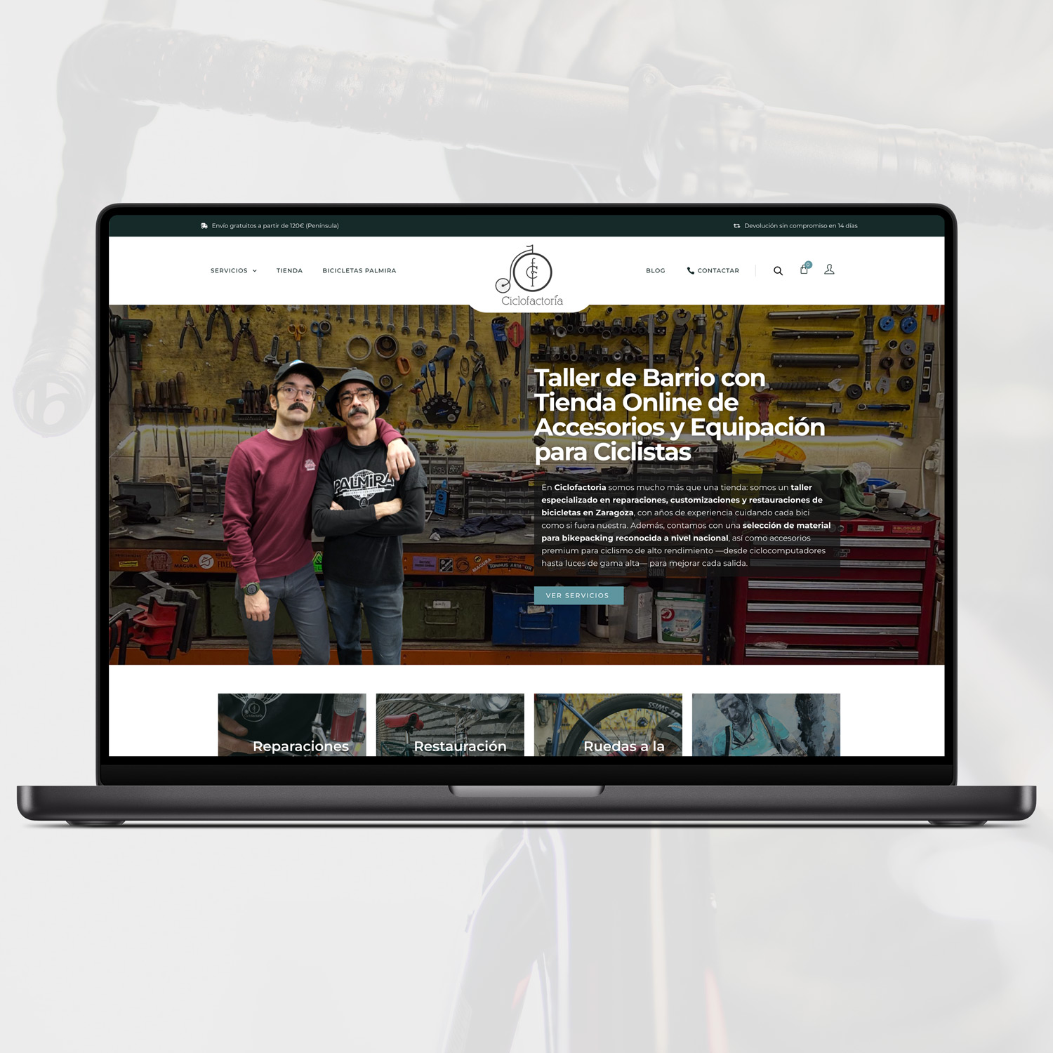 Pantallazo Ciclofactoría